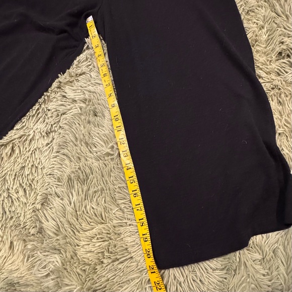 Old Navy wide leg waist-defined bouclé knit jumpsuit-Black size Large EUC - Picture 6 of 8